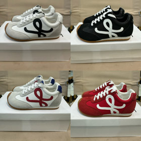 LOEWE Ballet Runner 2.0 Nylon and Leather Children's Low-Top German Training Shoes-4165