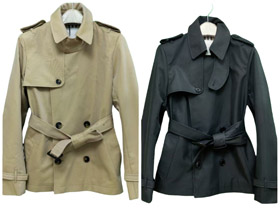 Burberry new classic double-breasted lapel short trench coat-5357  
